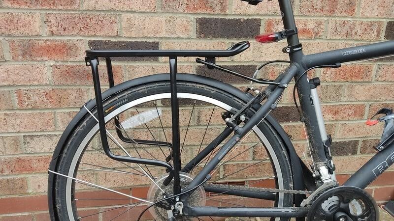 Alloy Bike Luggage Pannier Rack Rear Bicycle Carrier Adult Bike 26” to 28” Wheel