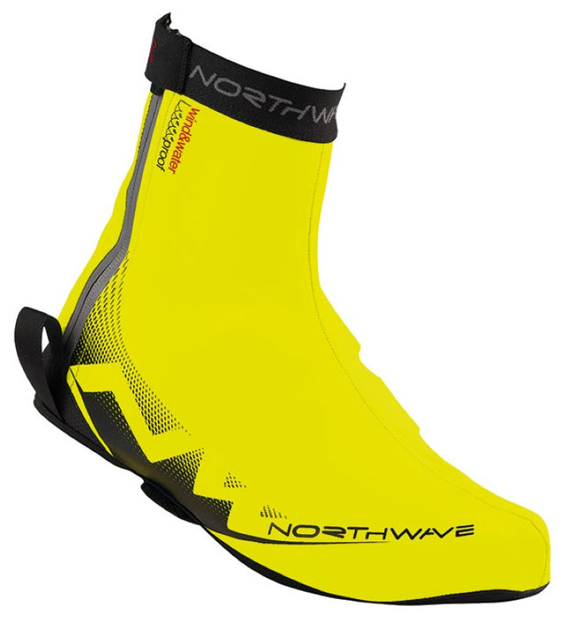 Northwave H2O Winter Waterproof Overshoes - Cycling Shoe Covers - Yellow - UK 2.5 – 4.5