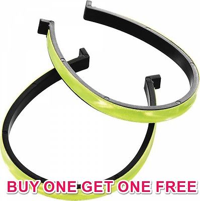 3M QUALITY REFLECTIVE HI-VIS CYCLING TROUSER CLIPS WINTER SAFETY BUY1 GET 1 FREE - Bankrupt Bike Parts