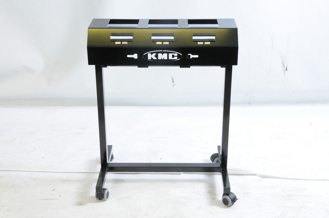 KMC CHAIN 3 ROLLS DISPENSER WORKSHOP STORE MOBILE TROLLEY (CHAIN NOT INCLUDED)