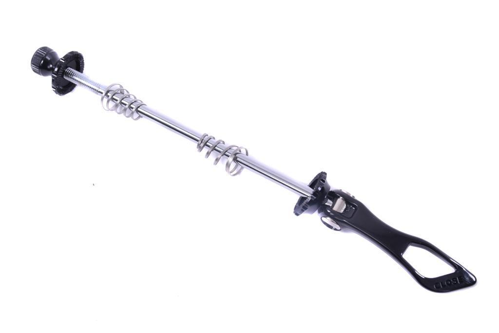 HIGH QUALITY LIGHTWEIGHT QUICK RELEASE FRONT AXLE SKEWER 130mm BLACK BARGAIN