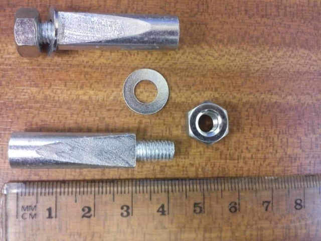 PAIR BIKE COTTER PINS FOR VINTAGE BICYCLE COTTER PINS STANDARD 9.5mm MILLED NOS