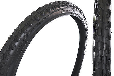 PAIR MTB TYRES 26x1.95" TRACTOR KNOBBLY MOUNTAIN BIKE TREAD SUIT 26x1.75-2.10"