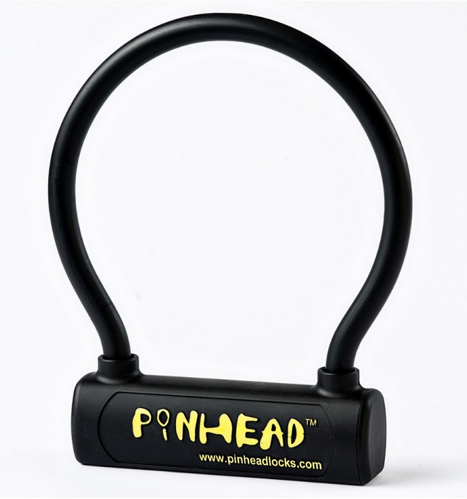 Pinhead Bubble Shackle Lock Bike Frame Steel Black 195 x 230mm Cycle Gold Secure