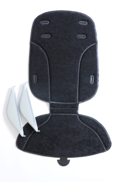GMG "TIPP MAXI” BIKE BABY CHILD SEAT STYLING SET - RENOVATION KIT IN BLACK WITH SILVER TRIM