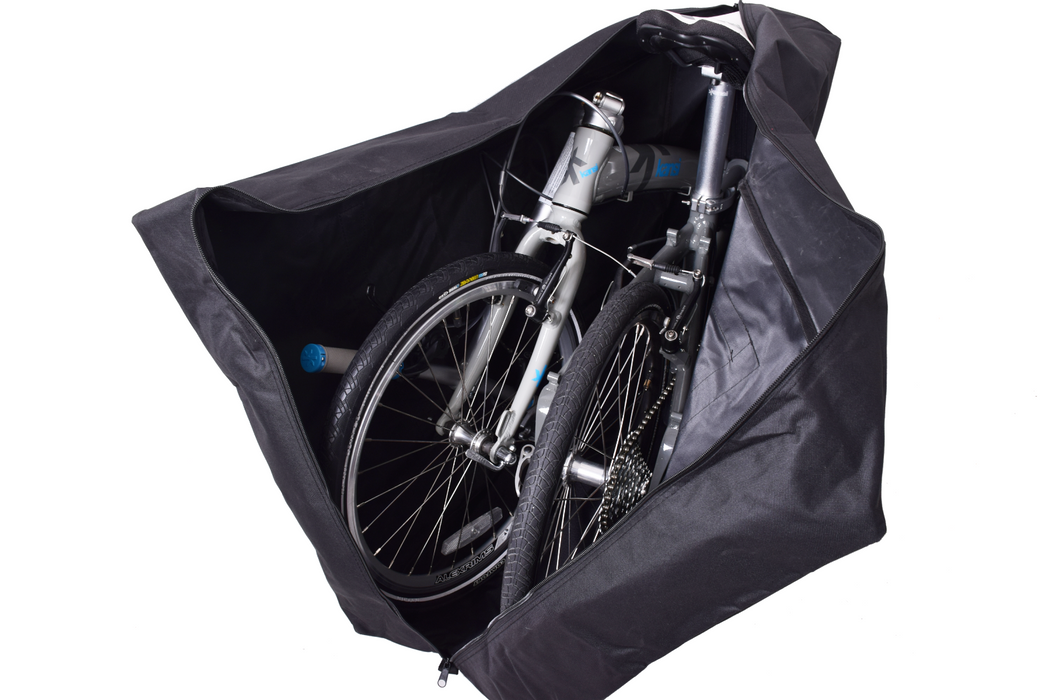 Transport Carry Bag Up To 20” Wheel Folding Bike in Black Water Resistant