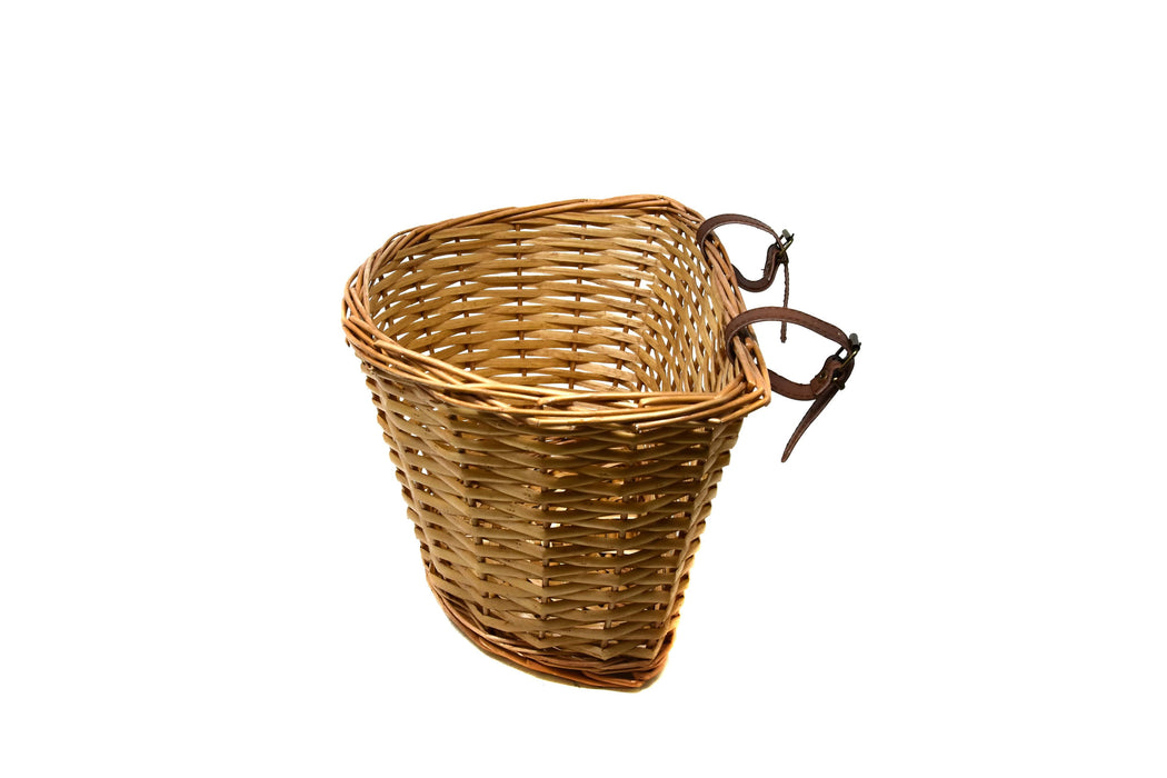 LADIES TRADITIONAL BIKE 15 litre WICKER BASKET VINTAGE STYLE FOR LIFESTYLE HERITAGE BICYCLES complete with straps to fit