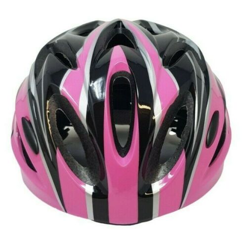 Adult Prolinx In Mould Bicycle Helmet 57 - 63cm Pink & White, Visor & Air Vents