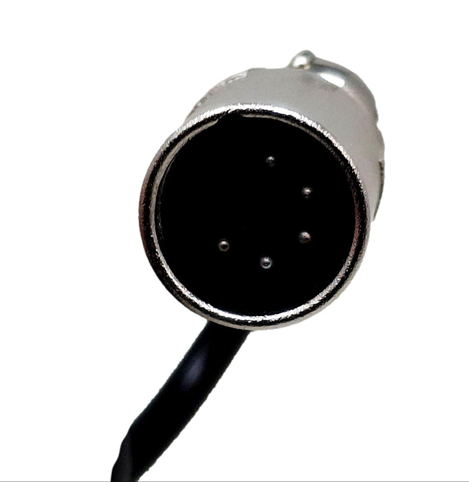 TranzX CH05 E-Bike Lithium Battery 5 Pin Charger 36V 1.8Ah UK Plug - Black