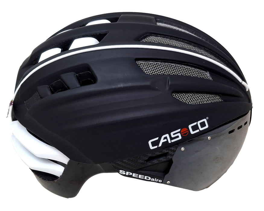 CASCO Speed Air Medium 54-59cm Road Bike Helmet Matt Black & White - Ex Display