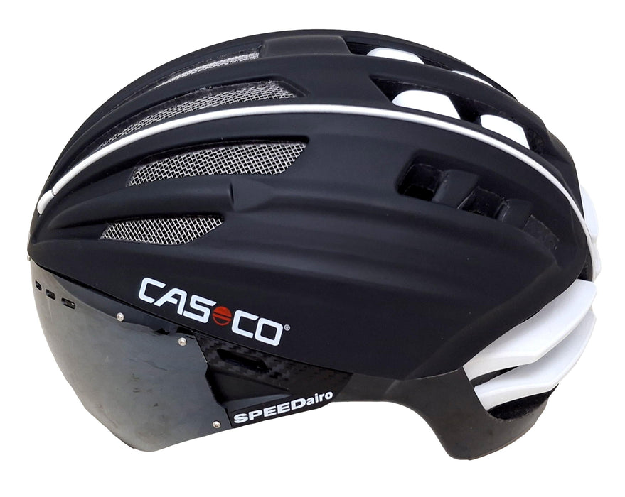CASCO Speed Air Medium 54-59cm Road Bike Helmet Matt Black & White - Ex Display