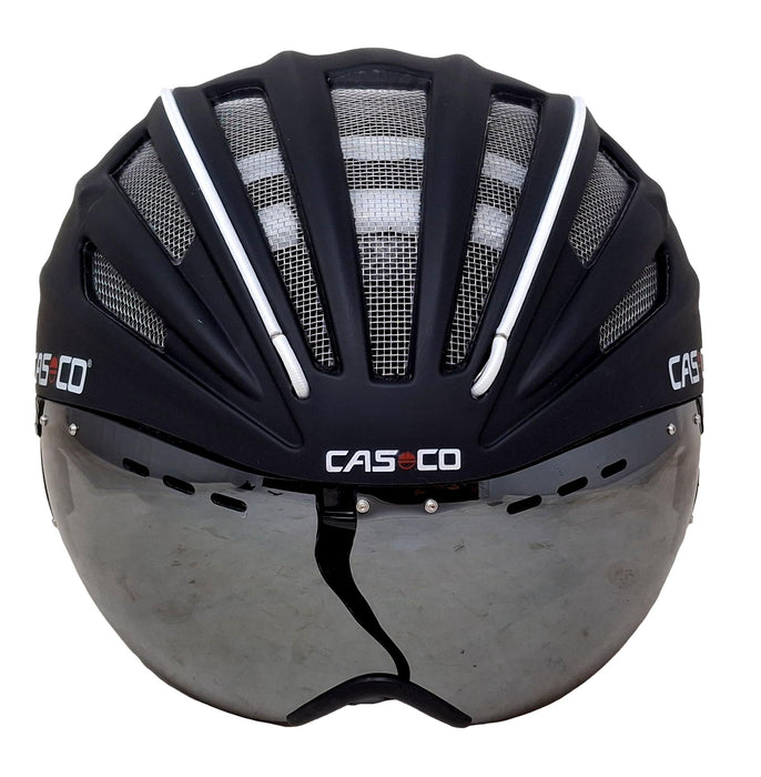 CASCO Speed Air Medium 54-59cm Road Bike Helmet Matt Black & White - Ex Display