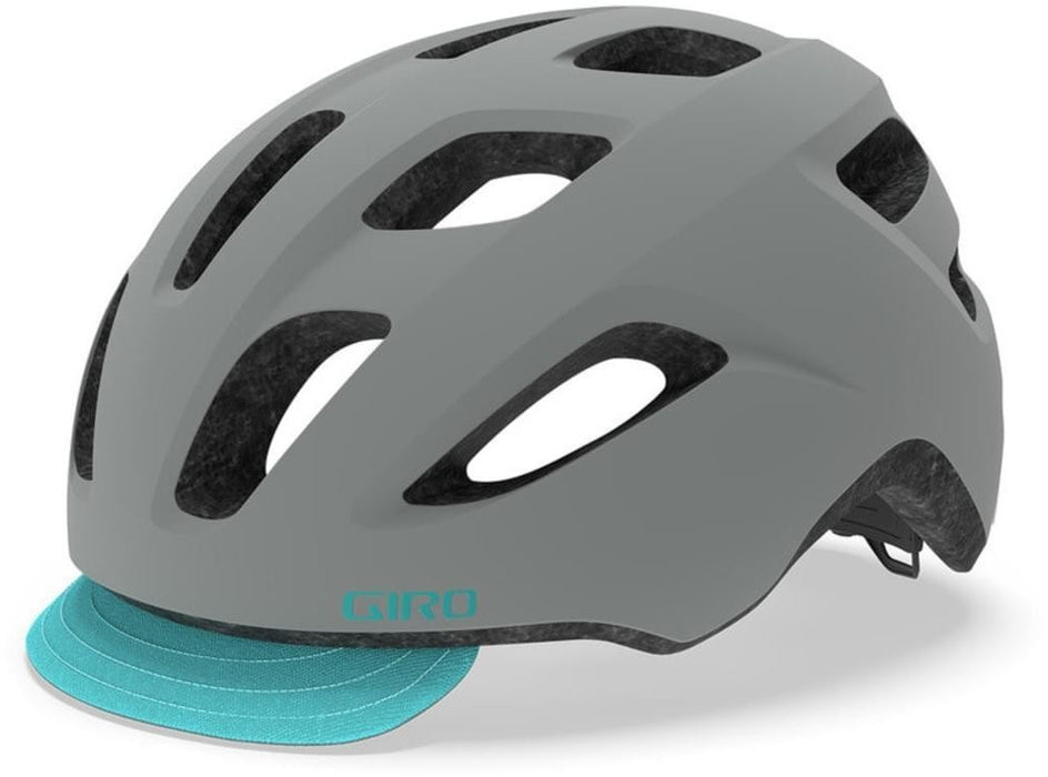 Giro Trella Womens Urban Cycling Helmet Universal Fit 50cm - 57cm Grey Matt/ Teal