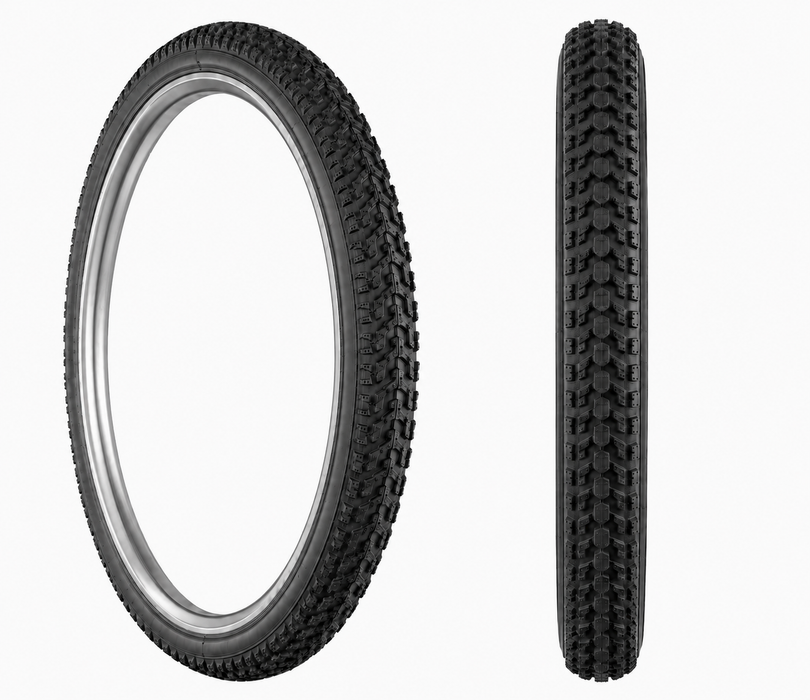 26 x 2.125 (57-559) Snakebelly Black Tyre Ideal For Raleigh Bomber / Cruiser