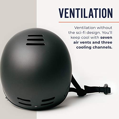 Thousand Bicycle Helmet, Skateboarding, roller skates Anti-Theft for Adults, Stealth Black, Large 59 - 62cm