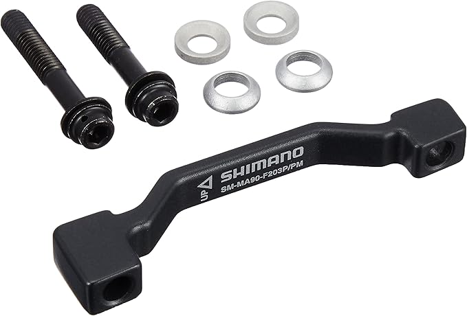 Shimano Post Mount Disc Brake Adapter Front 203mm SM-MA90-F203P/P 74mm Spacing