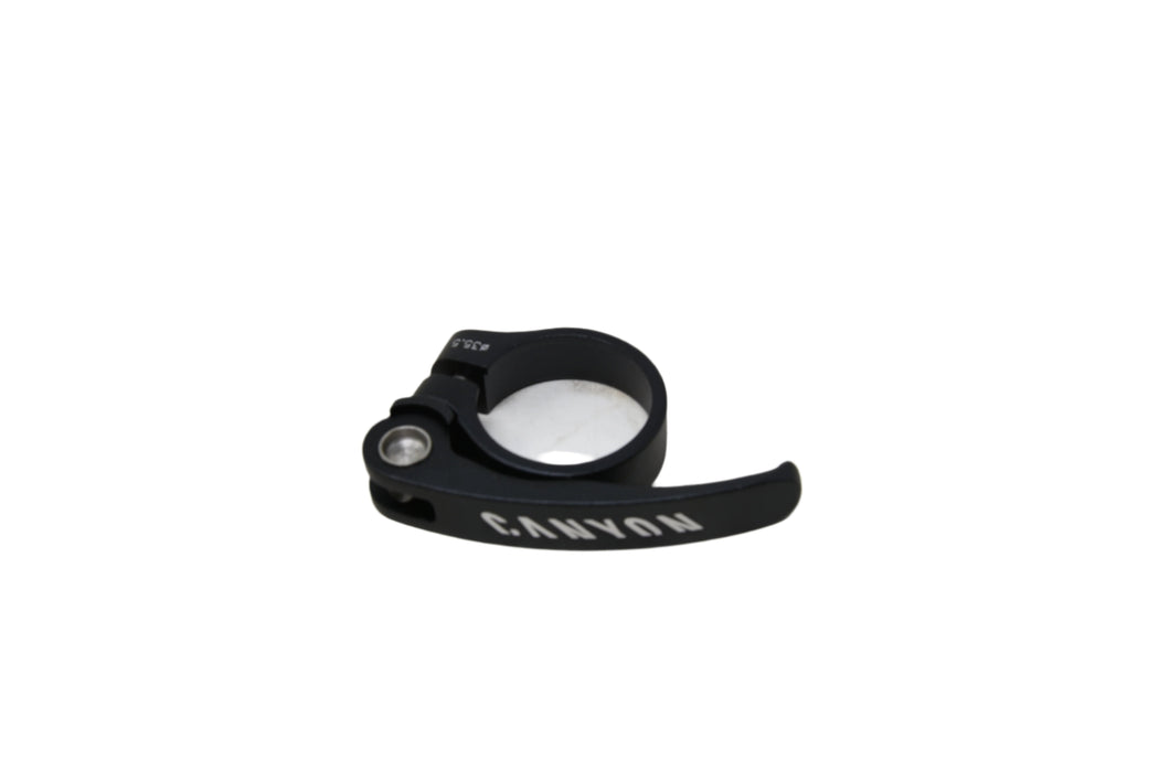 CANYON MTB 35.5mm SEAT CLAMP WITH QR QUICK RELEASE BOLT LIGHT WEIGHT BLACK