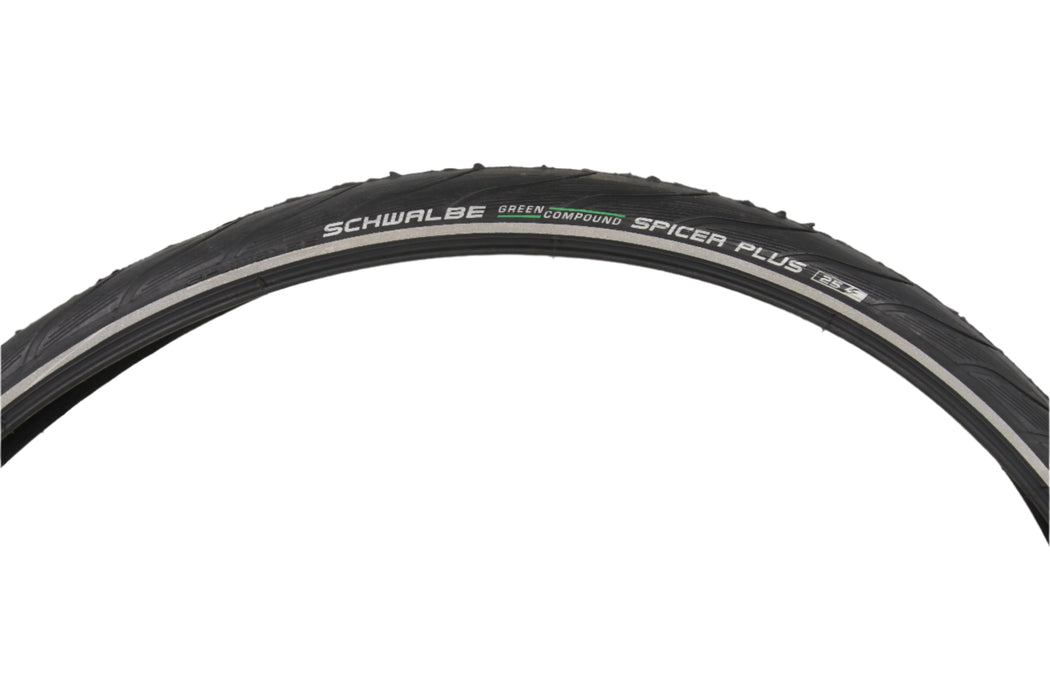 SCHWALBE SPICER PLUS 700C X 35 (622 – 35) TYRE GREEN COMPOUND E25