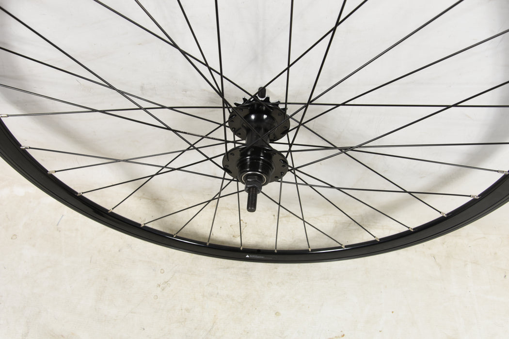 REAR FLIP FLOP WHEEL BLACK 700c 622-13 FIXIE DUAL WALL PROFILE RIM ...