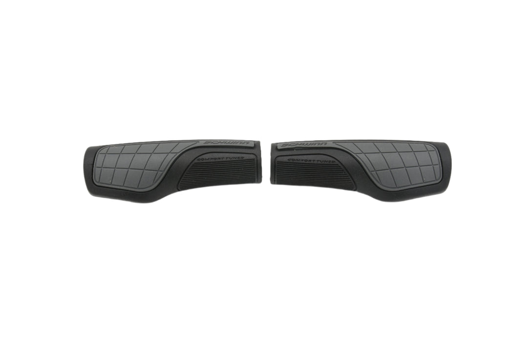 Pair Schwinn Cruiser Comfort Bike Handlebar Grips Ergo Dual Density Bl