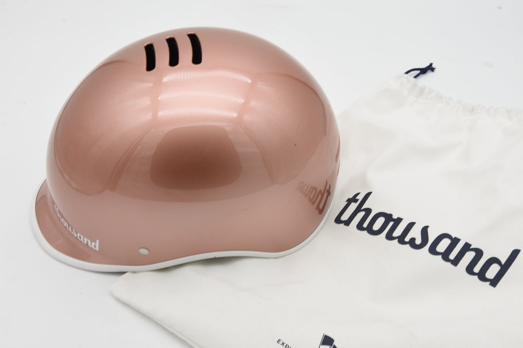 Thousand Heritage Collection Adult Bike Helmet Original Low Profile Retro Commuter Cycling Helmet Small 54cm - 57cm Rose Gold Colour