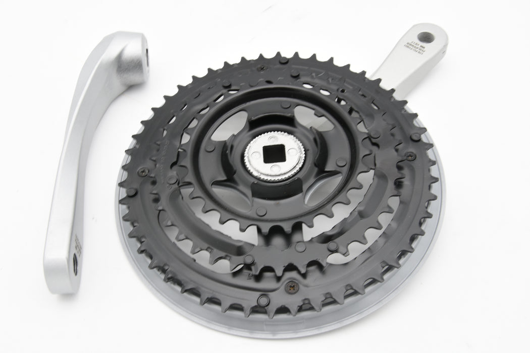 Shimano Tourney FC-TY501 Bike Triple Chainset 48/38/28T 175mm Crank Arm Chainwheel Silver