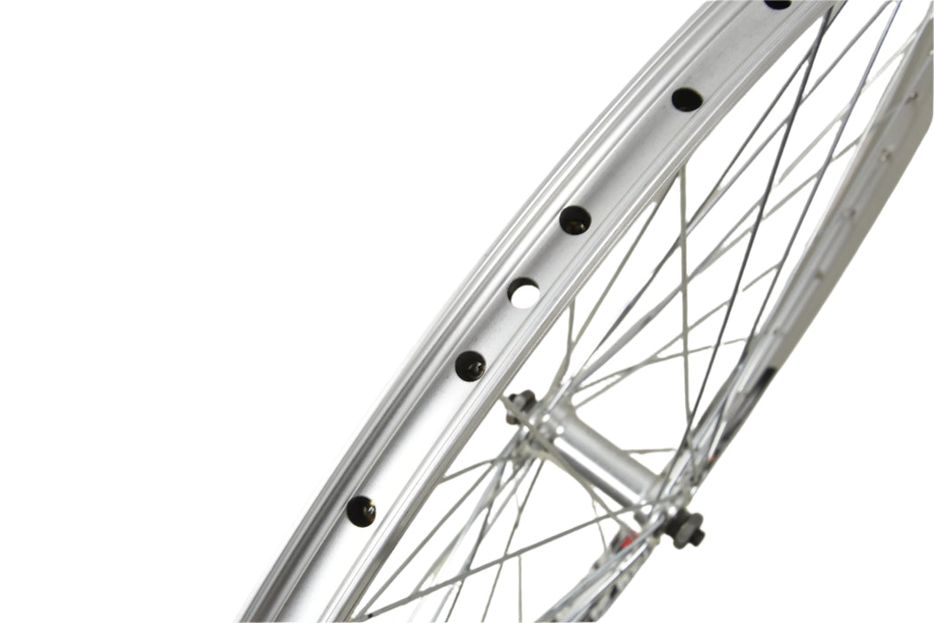 MTB FRONT WHEEL 26 x 1.75 (559x19) WEINMANN ZAC2000 DUAL WALL RIM QUICK RELEASE HUB SILVER