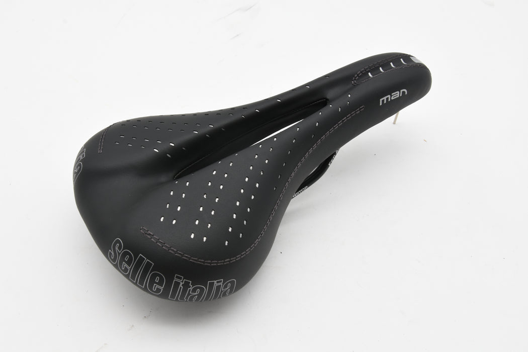 Selle Italia Flow Mens Bike Saddle Black 278mm x 155mm Ergo Comfort Black