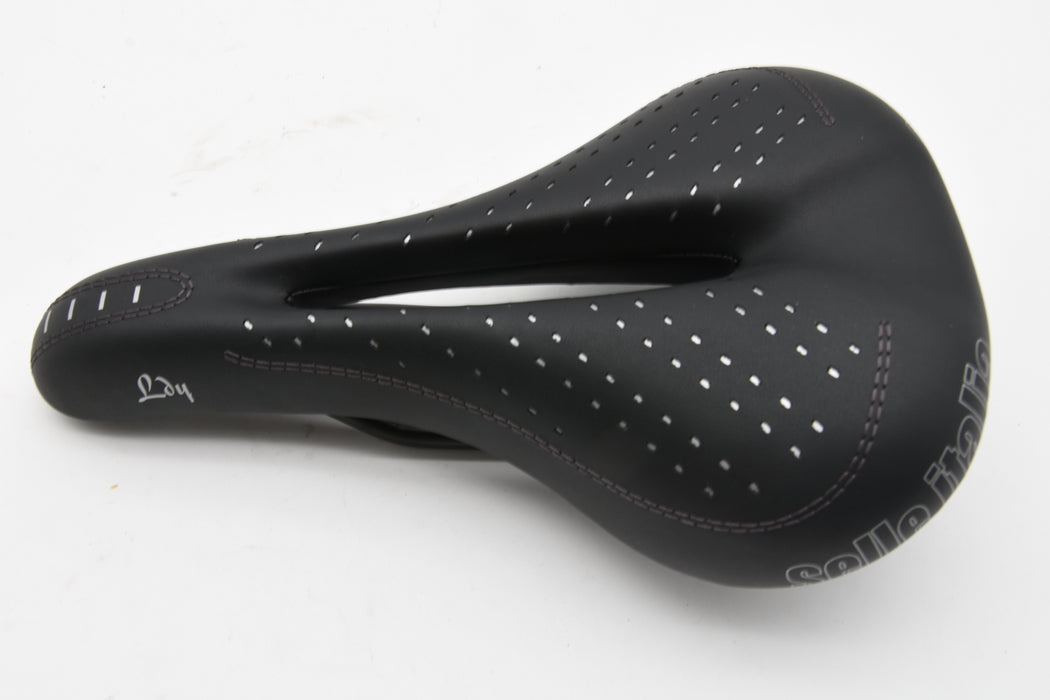 Selle Italia Flow Ladies Bike Saddle Black 260mm x 160mm Ergo Comfort Black