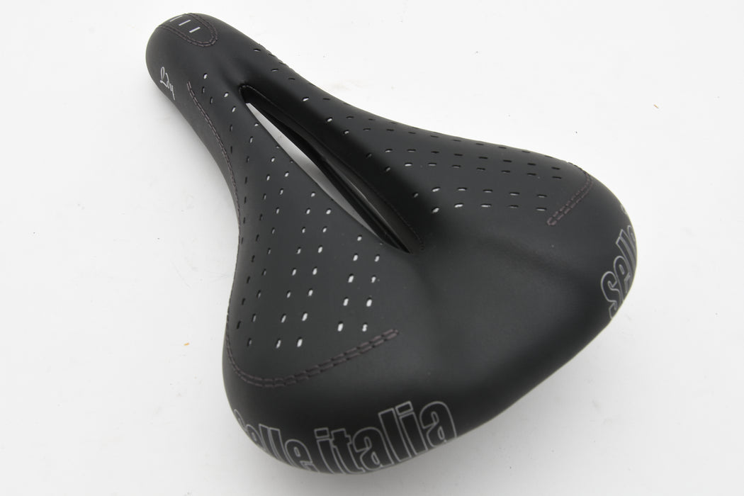 Selle Italia Flow Ladies Bike Saddle Black 260mm x 160mm Ergo Comfort Black