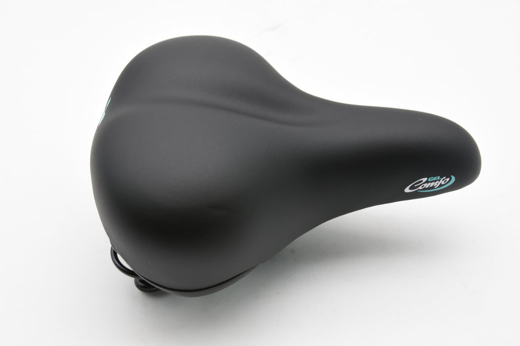 Bioflex Women's Comfo Gel Bike Saddle Black Sprung Seat Shocklite 255mm x 205mm Wide