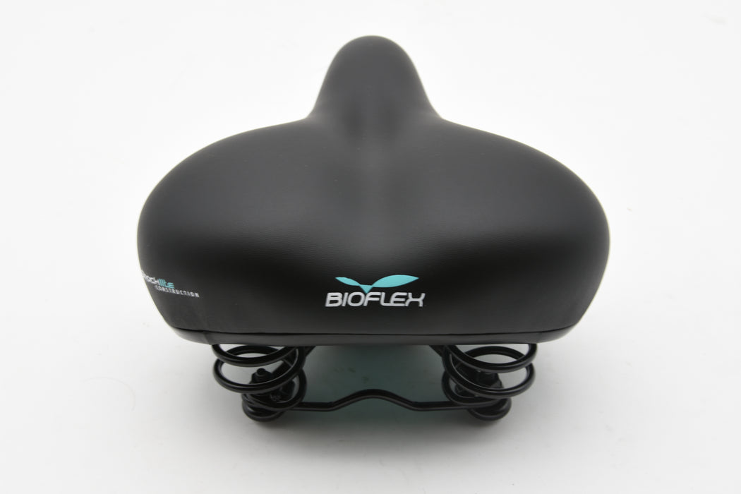 Bioflex Women's Comfo Gel Bike Saddle Black Sprung Seat Shocklite 255mm x 205mm Wide