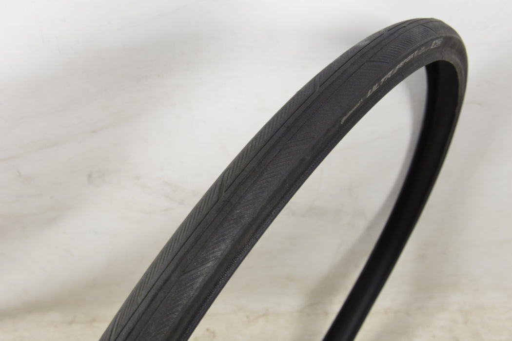 PAIR (2) CONTINENTAL ULTRA SPORT 700 x 25c CLINCHER ROAD BIKE TYRE (WIRED) E-BIKE E25