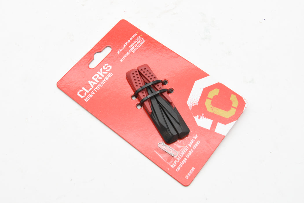 Clarks Replacement CPS959R Rim Brake Pads Shoes MTB V-Brake 72mm Aqua Design
