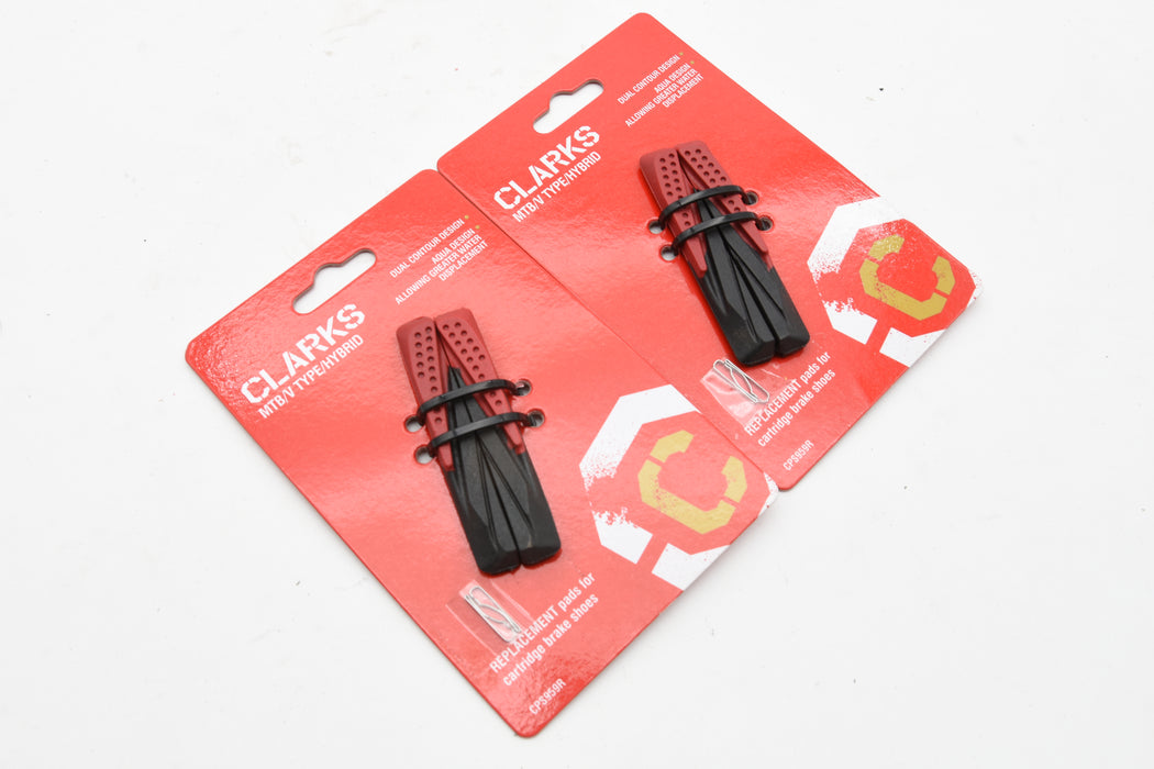 Clarks Replacement CPS959R Rim Brake Pads Shoes MTB V-Brake 72mm Aqua Design