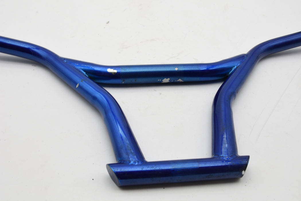 680MM BLUE BMX FREESTYLER HANDLEBARS WILL SUIT MODERN OR OLD SCHOOL BMX BICYCLES SCRATCHED MARKED