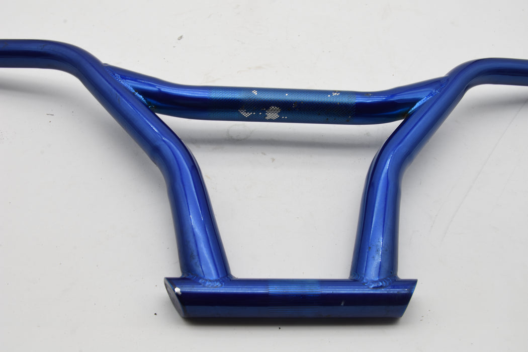 680MM BLUE BMX FREESTYLER HANDLEBARS WILL SUIT MODERN OR OLD SCHOOL BMX BICYCLES SCRATCHED MARKED