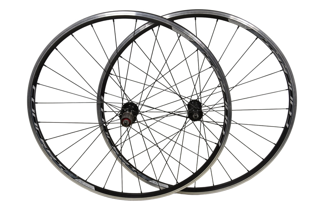 Pair 700c 622 X 13 Road Bike Racer Wheels 8/9 Cassette Black 100/130mm Hubs