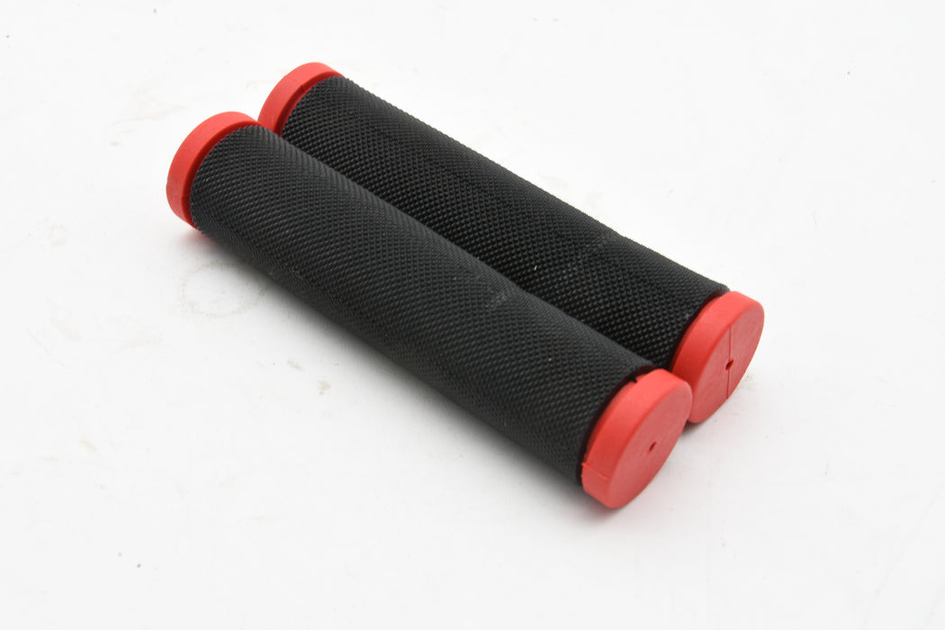 Herrmans Red Bike Handlebar Grips non slip dual density Mtb fixie Bike 130mm