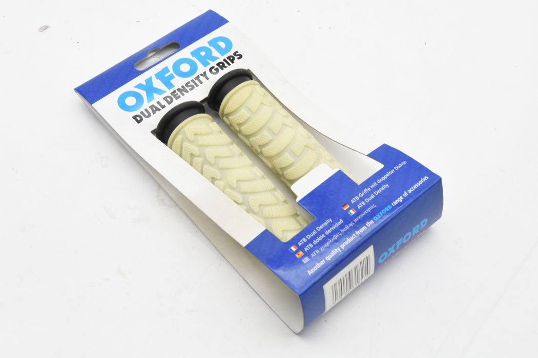 Oxford Dual Density Comfort Grip Off White Bicycle Handlebar Grips Slight Yellowing