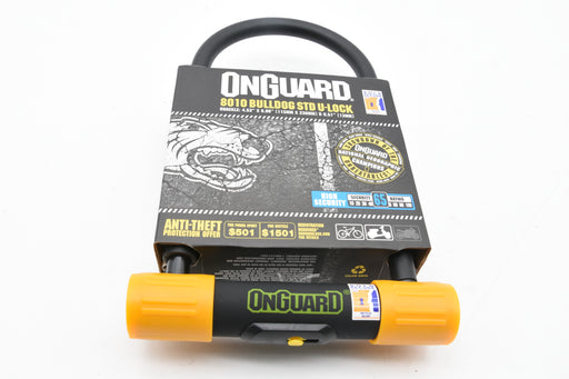 OnGuard Bike lock 8010 Bulldog STD U-LOCK secure silver 8010 KEY 230mm