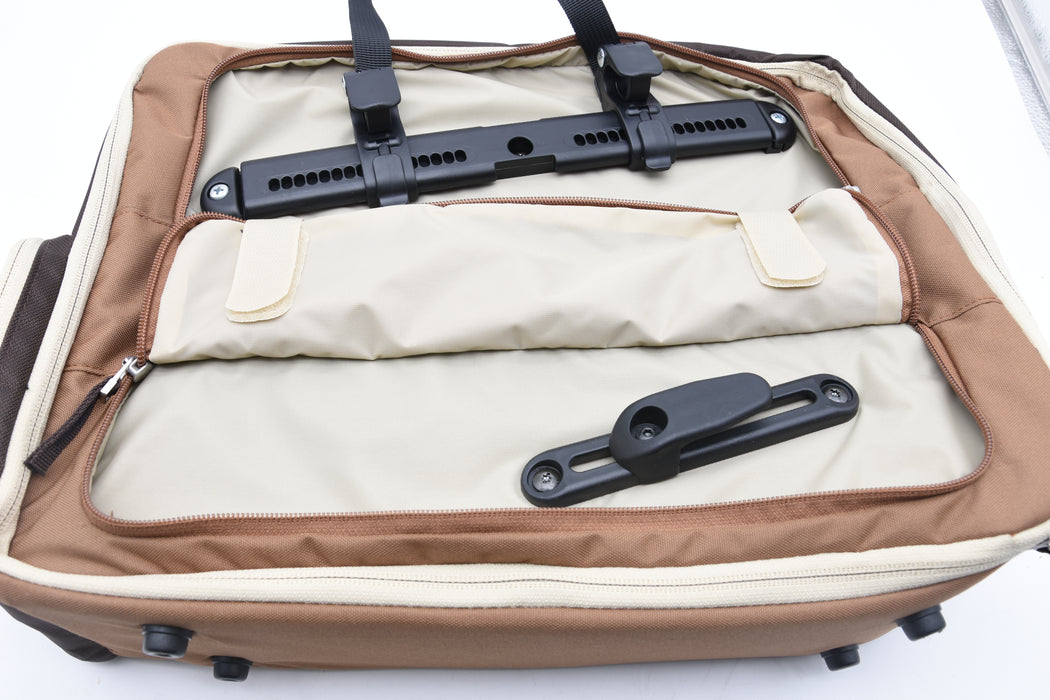 Cycle Rear Rack Bags Racktime Workit Classic Commuter City bike Rear Pannier Rack Bag Brown