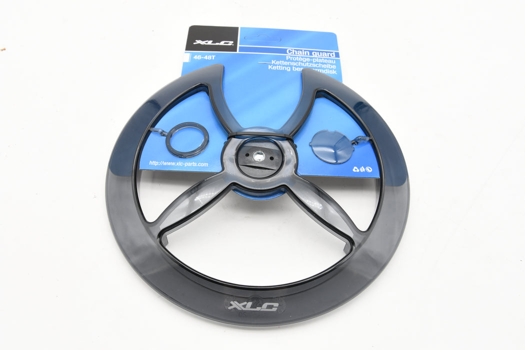 XLC Chain guard disc CG-K01 smoked 46-48 Teeth Chainrings Cotterless Axle