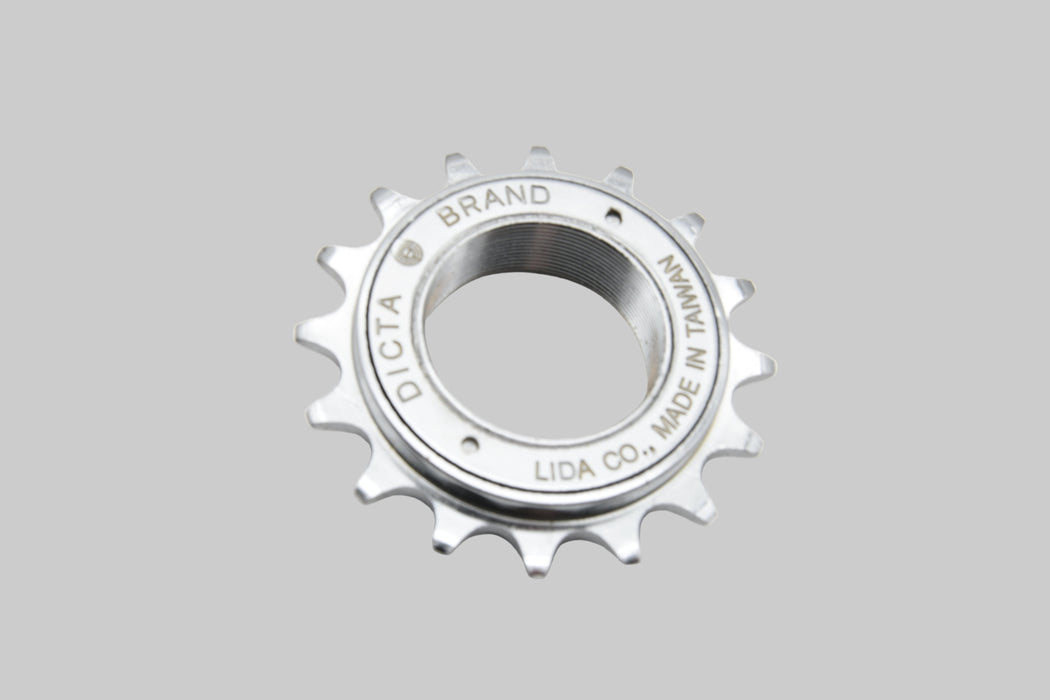 DICTA 16 TEETH SILVER BMX FIXIE FREEWHEEL SPROCKET REAR COG SINGLE SPEED BIKE CHROME