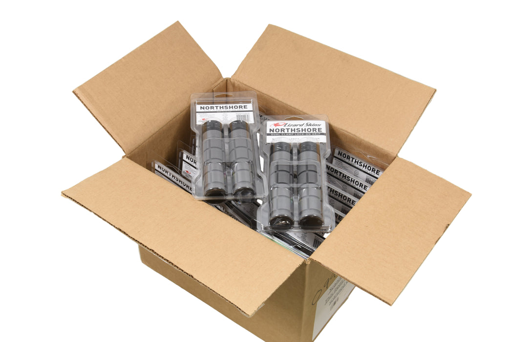 Wholesale job lot of 20 Twenty pairs Lizard Skins Northshore Dual Clamp Lock-on Handlebar Grips Graphite