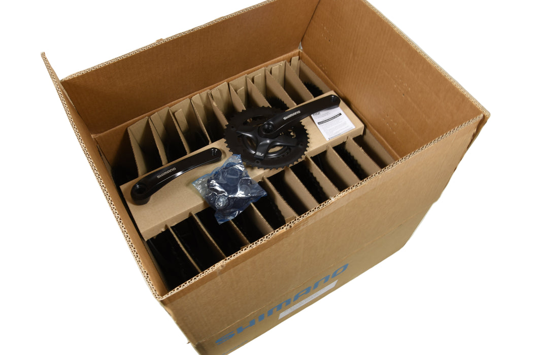 Wholesale Job Lot Box of 20 TWENTY x Shimano Tourney FC-TY501 Double Chainwheel Chainset  46/30 170mm Square Taper