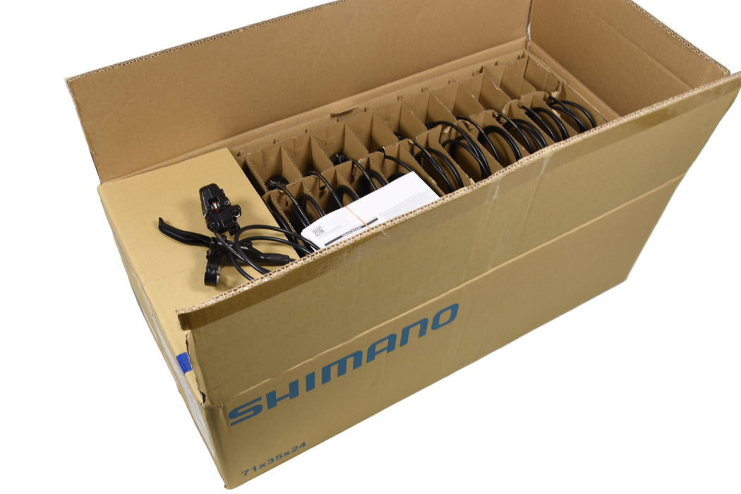 Wholesale Job Lot Box of 25 TWENTY FIVE  x Shimano BR-MT410 / BL-MT401 Hydraulic Disc Brake Set - 1000mm / 1700mm Hose Euro Set-Up Front and Rear