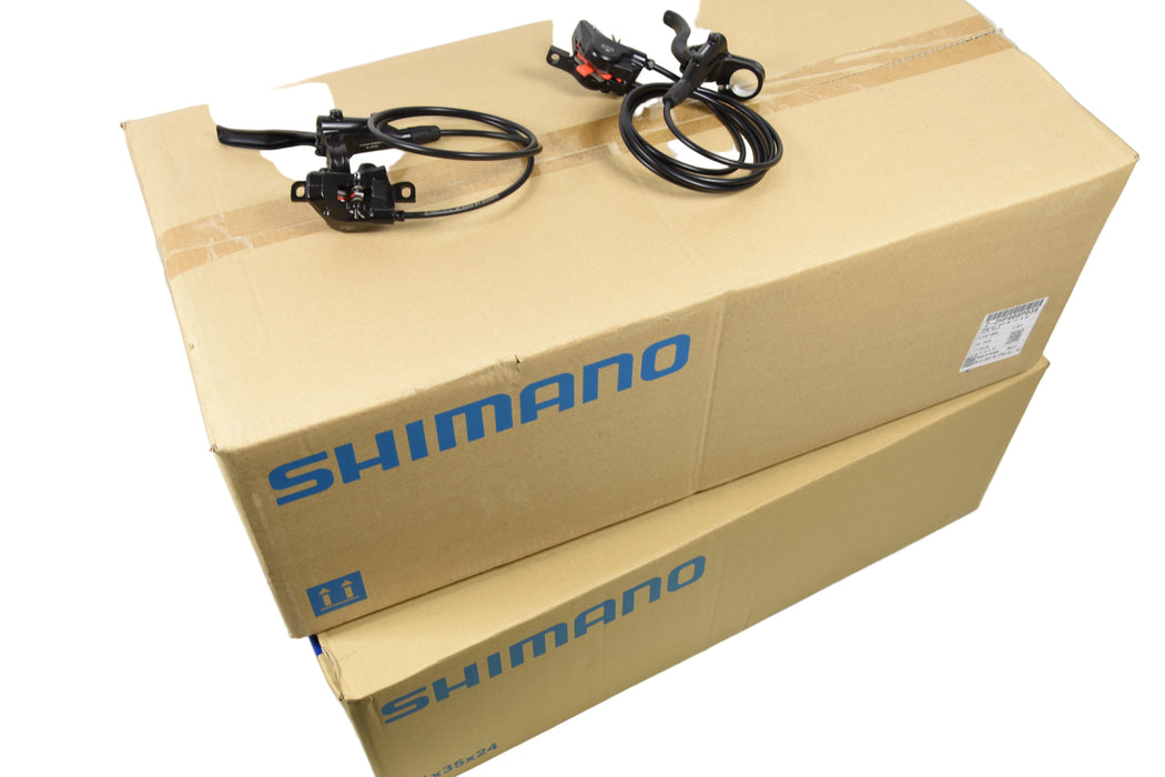 Wholesale Job Lot Box of 25 TWENTY FIVE  x Shimano BR-MT410 / BL-MT401 Hydraulic Disc Brake Set - 1000mm / 1700mm Hose Euro Set-Up Front and Rear