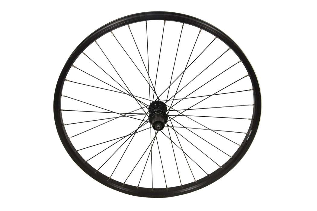 26" Shimano FH-RM70 Freehub 8-9-10 Speed Cassette Rear Mountain Bike Wheel Alex DM24 Rim