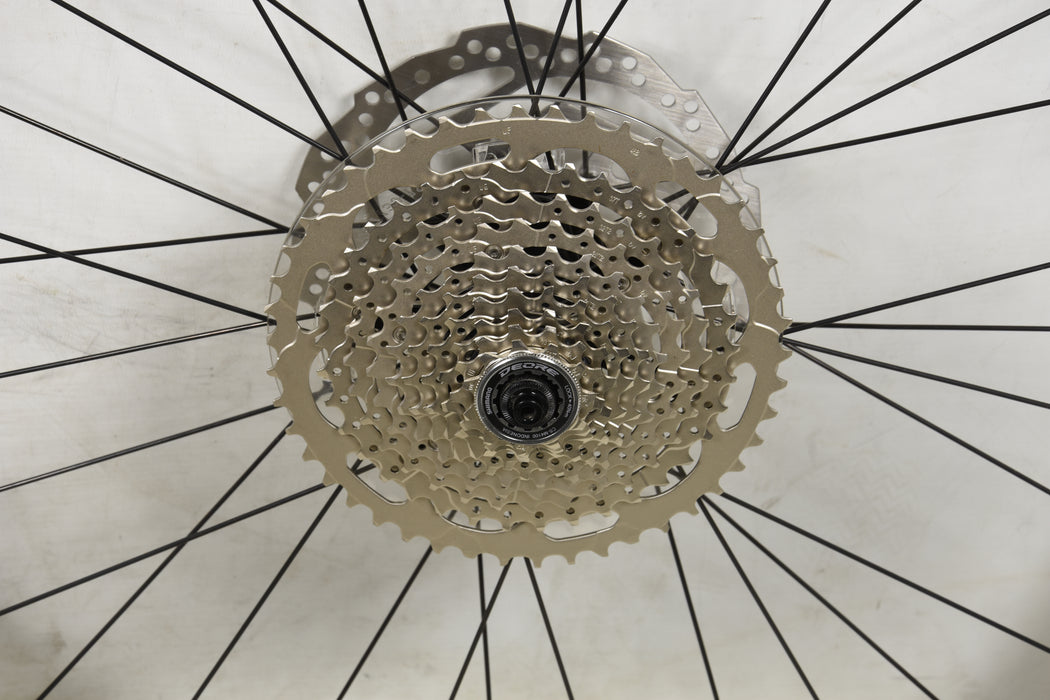 27.5" 650B Centre Lock 180mm Disc Rear Wheel Deore M4100 10 speed Complete With tyre + Tube